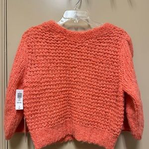 Wilfred Cropped Sweater Size M Coral Spice
